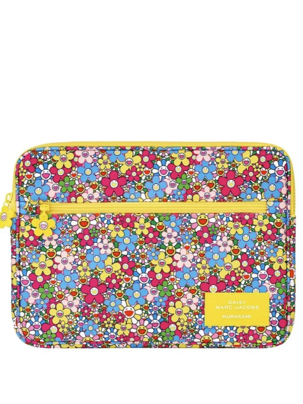 Marc Jacobs Murakami Laptop Sleeve Case Floral Daisy Zip Pouch NEW